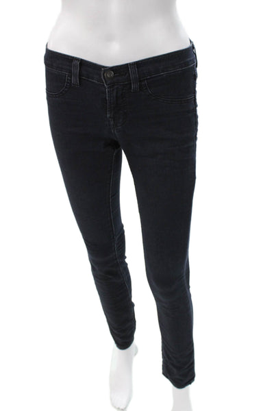 J Brand Women Skinny Blue Jeans Mid Rise Cotton Blend Size 25