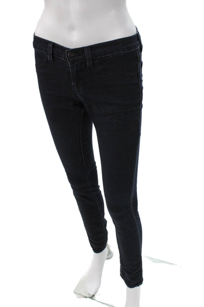 J Brand Women Skinny Blue Jeans Mid Rise Cotton Blend Size 25