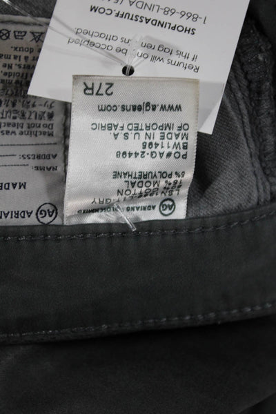 AG Women Skinny Jeans Gray Modal Button Mid Rise Size 27