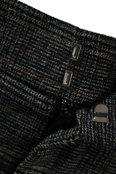 Zara Women Dress Pants Multicolor Plaid Polyester Zip Fall Size M