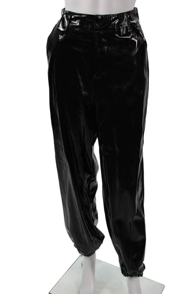 I. Am. Gia Womens Jogger Pants Black Polyester Zip Solid Size S