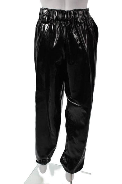 I. Am. Gia Womens Jogger Pants Black Polyester Zip Solid Size S