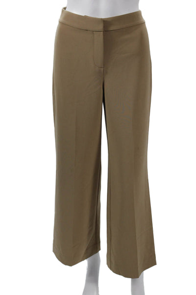 St. John Women Dress Pants Beige Viscose Zip Inseam 27 Size 0