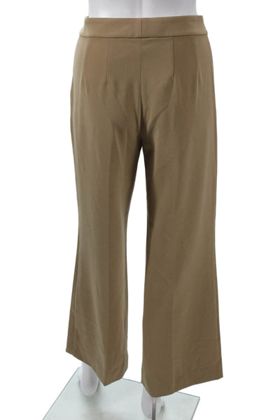 St. John Women Dress Pants Beige Viscose Zip Inseam 27 Size 0
