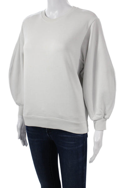 Agolde Womens Pullover Crewneck Gray Cotton Long Sleeve Size XS
