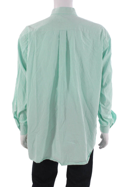 Vineyard Vines Mens Button Down Check Cotton Long Sleeve Shirt Size 2XL