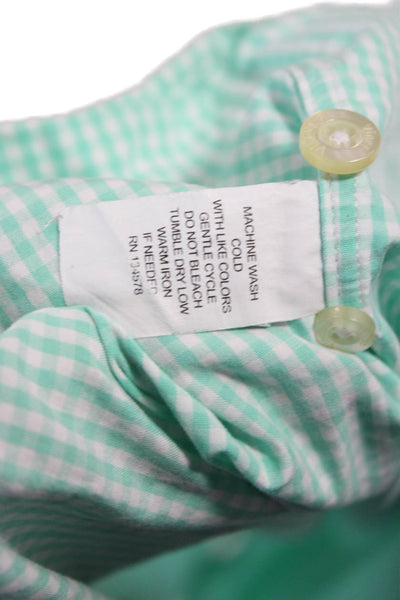 Vineyard Vines Mens Button Down Check Cotton Long Sleeve Shirt Size 2XL