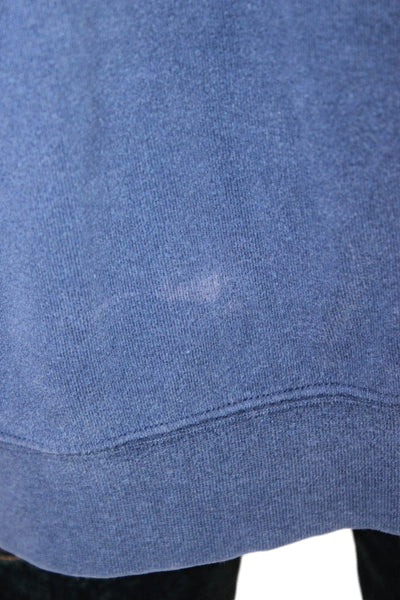 Peter Millar Mens Pullover Sweatshirt Blue Mock Neck Zip Long Sleeve Size 2XL