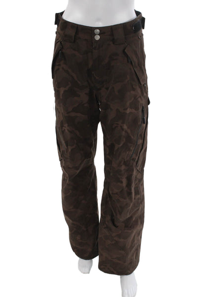 Matador Unisex Adults Snow Pants Brown Camo Polyester Button Size M