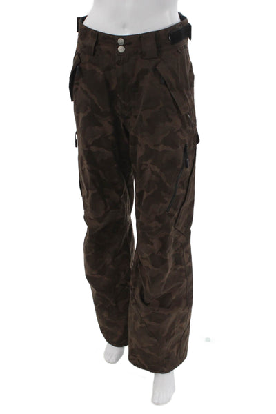 Matador Unisex Adults Snow Pants Brown Camo Polyester Button Size M