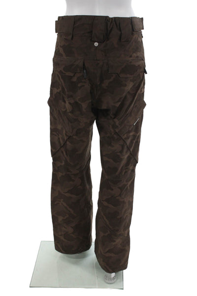 Matador Unisex Adults Snow Pants Brown Camo Polyester Button Size M