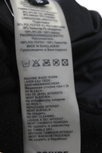 Poivre Blanc Girls Zippered Ankle Wide-Leg Snow Pants Black Size 16