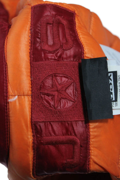 JSX Treme Women Puffer Jacket Red Nylon Zip Size 1