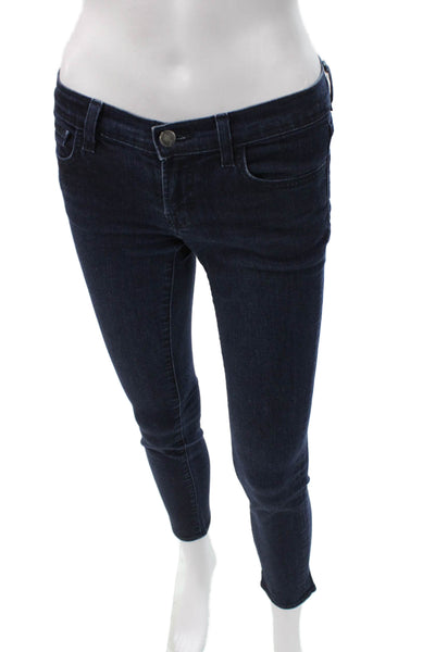 J Brand Womens Blue Skinny Jeans Mid Rise Size 25