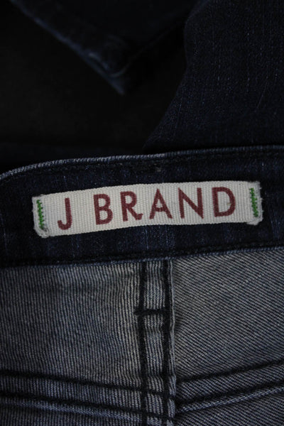 J Brand Womens Blue Skinny Jeans Mid Rise Size 25