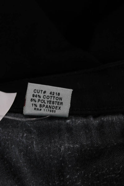 J Brand Women Skinny Jeans Black Cotton Blend Button Fly Size 24
