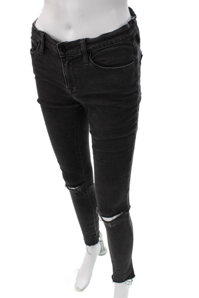 Frame Womens Skinny Black Mid Rise Jeans Size 27