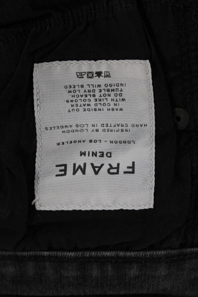 Frame Womens Skinny Black Mid Rise Jeans Size 27