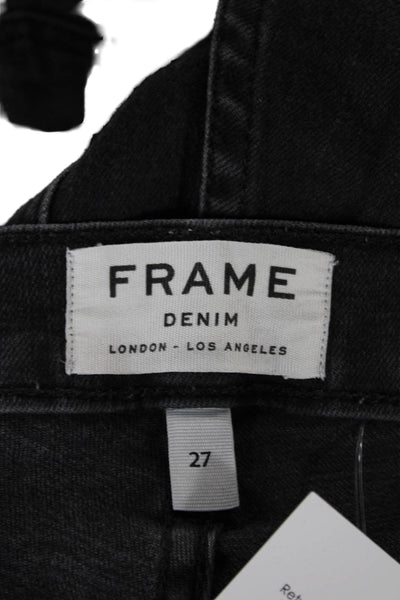 Frame Womens Skinny Black Mid Rise Jeans Size 27
