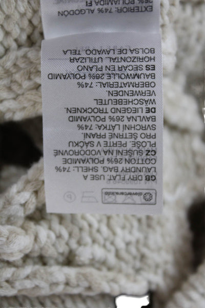 & Other Stories Womens Pullover Sweater Beige Cotton Long Sleeve Size S
