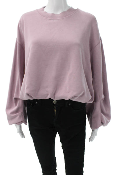 Lululemon Womens Pink Pullover Recycled Polyester Crew Neck Long Sleeve Size XS