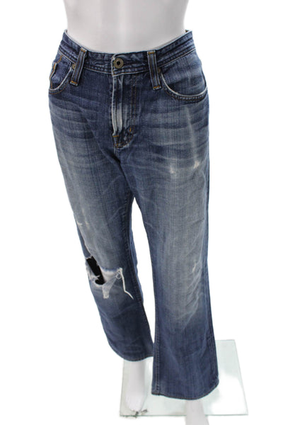 AG Adriano Goldschmied Mens Bootcut Blue High Rise Jeans Size 32