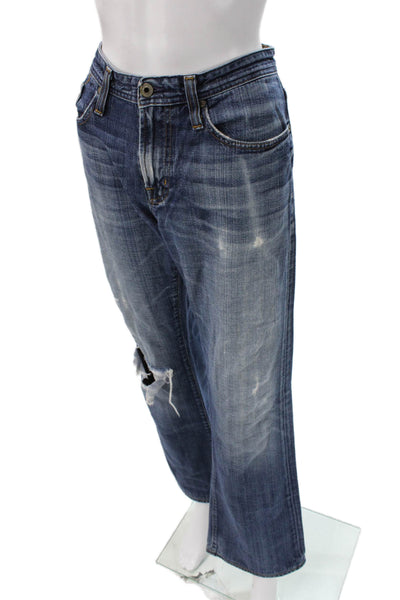 AG Adriano Goldschmied Mens Bootcut Blue High Rise Jeans Size 32
