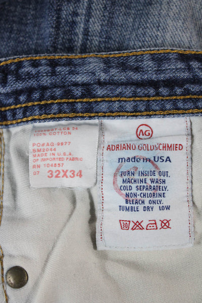 AG Adriano Goldschmied Mens Bootcut Blue High Rise Jeans Size 32