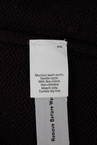 J Crew Mens Pullover Sweater Purple 100% Cotton Crewneck Long Sleeve Size L