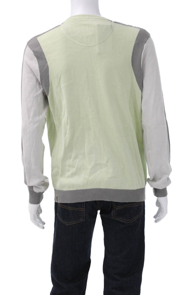 Ted Baker Mens Pullover Crew Neck Cotton Green Size L