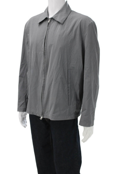 Boss Hugo Boss Mens Gray Polyamide Jacket Zip Size 40