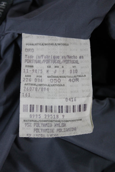 Boss Hugo Boss Mens Gray Polyamide Jacket Zip Size 40