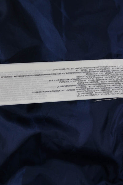 MNG Mens Military Jacket Blue 100% Polyester Button Size M