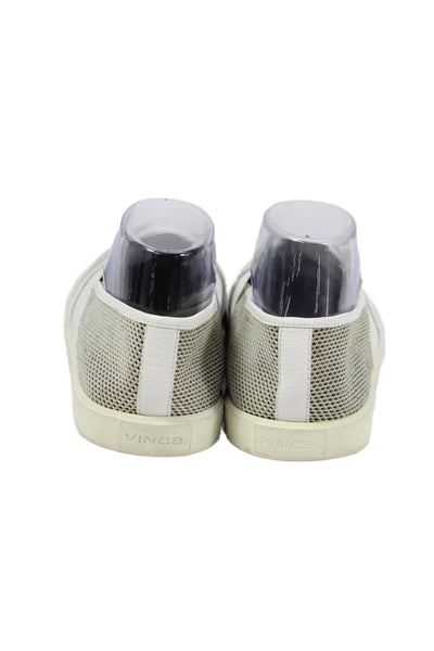 Vince Womens Preston Slip-On Low-Top Casual Sneakers Gray Size 10