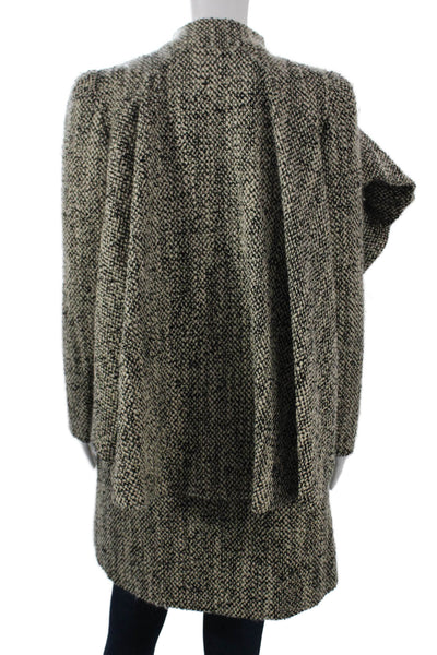 Matthew Williamson Women Multicolor Wool Overcoat Button Closure Size 40