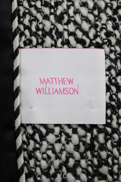 Matthew Williamson Women Multicolor Wool Overcoat Button Closure Size 40