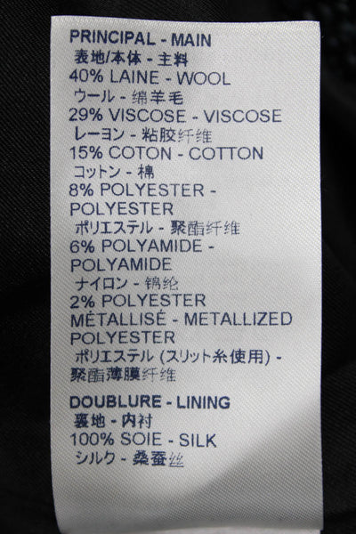 Louis Vuitton Womens Fit & Flare Gray Wool Sleeveless Dress Zip Size 36