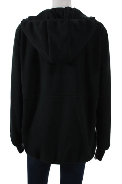 Beyond Yoga Womens Pullover Hoodie Black Cotton Hooded Long Sleeve Size XS