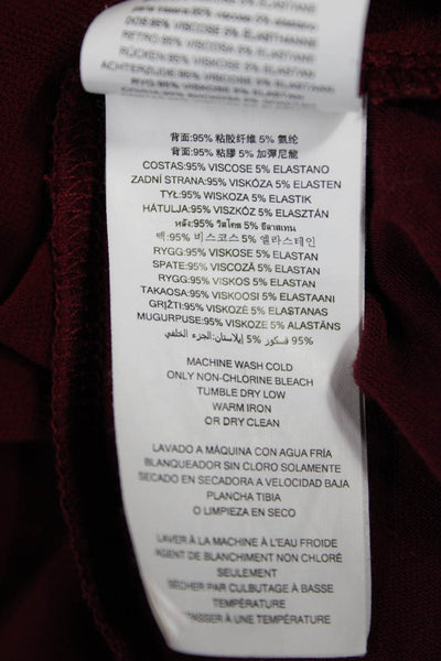Michael Michael Kors Women Red V-Neck Tunic 3/4 Sleeve Pullover Size 1X