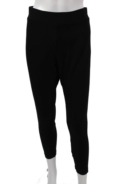 Vince Camuto Women Black Rayon Solid Plus Leggings Size 1X