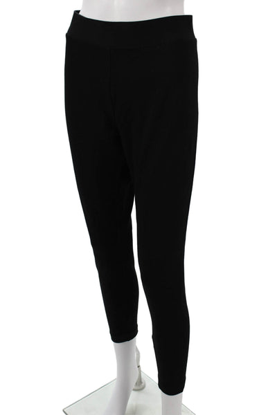 Vince Camuto Women Black Rayon Solid Plus Leggings Size 1X
