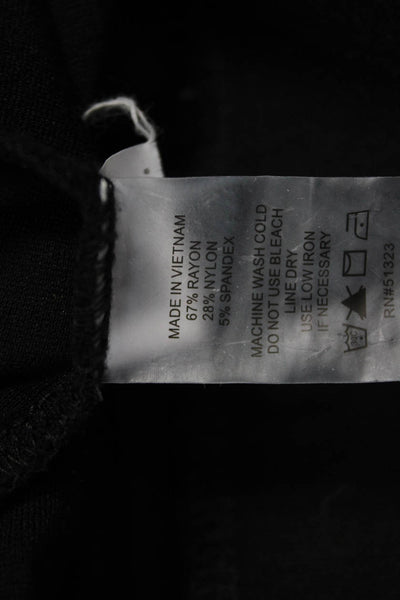 Vince Camuto Women Black Rayon Solid Plus Leggings Size 1X