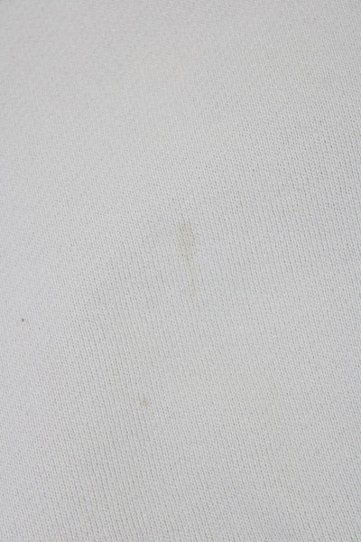 TNA Womens Pullover Ivory Cotton Crewneck Long Sleeve Size 2