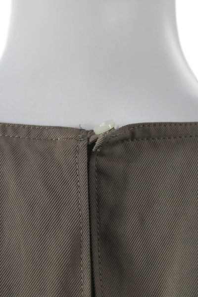 Everlane Women Short Sleeve Round Neck Button Triacetate Blouse Gray Size 6