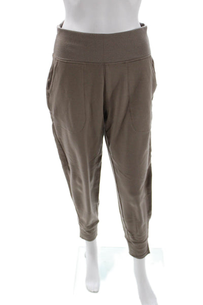 Athleta Women Jogger Brown Tencel Lyocell Solid Petite Size S