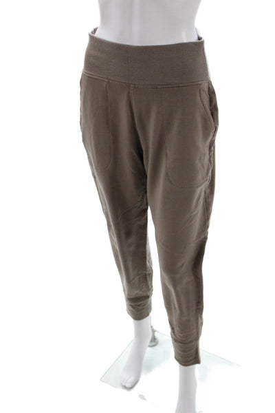 Athleta Women Jogger Brown Tencel Lyocell Solid Petite Size S