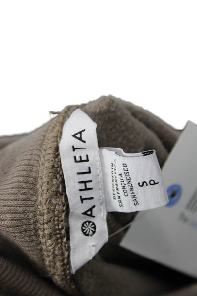 Athleta Women Jogger Brown Tencel Lyocell Solid Petite Size S