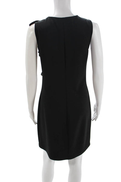 Papillon Blanc Women Sheath Dress Black Petite Size S