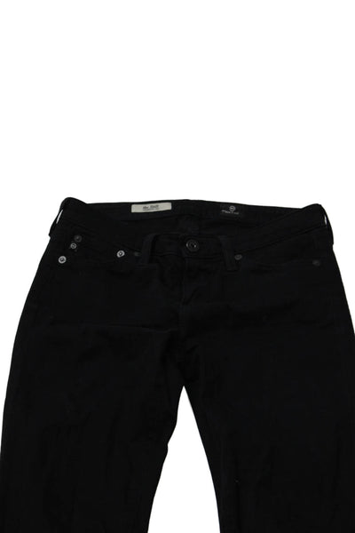 AG Adriano Goldschmied Women Skinny Jeans Black High Rise Cotton Size 25