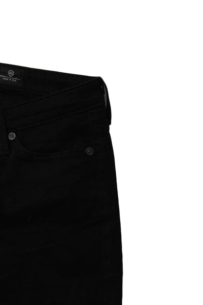 AG Adriano Goldschmied Women Skinny Jeans Black High Rise Cotton Size 25
